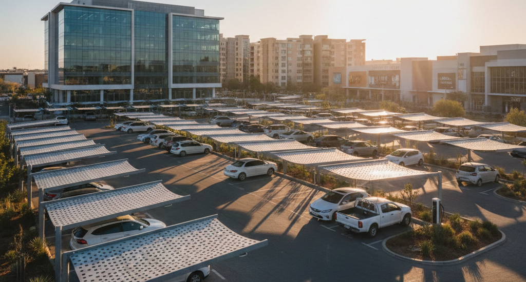 Car parking shade applications